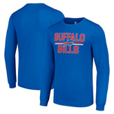 Starter Team Mesh Print Graphic Long Sleeve T-Shirt - Buffalo Bills T-shirts