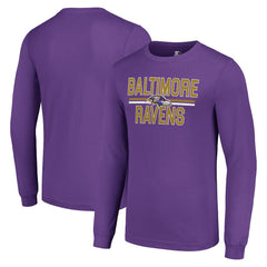 Starter Team Mesh Print Graphic Long Sleeve T-Shirt - Baltimore Ravens T-shirts