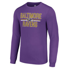Starter Team Mesh Print Graphic Long Sleeve T-Shirt - Baltimore Ravens T-shirts