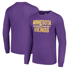 Starter Team Mesh Print Graphic Long Sleeve T-Shirt - Minnesota Vikings T-shirts
