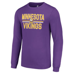 Starter Team Mesh Print Graphic Long Sleeve T-Shirt - Minnesota Vikings T-shirts