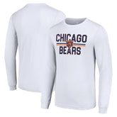 Starter Team Mesh Print Graphic Long Sleeve T-Shirt - Chicago Bears T-shirts