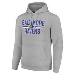 Starter Unisex Team Mesh Print Graphic Tri-Blend Pullover Hoodie - Baltimore Ravens Hoodies