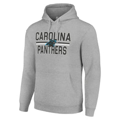 Starter Unisex Team Mesh Print Graphic Tri-Blend Pullover Hoodie - Carolina Panthers Hoodies