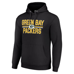 Starter Unisex Team Mesh Print Graphic Tri-Blend Pullover Hoodie - Green Bay Packers Hoodies