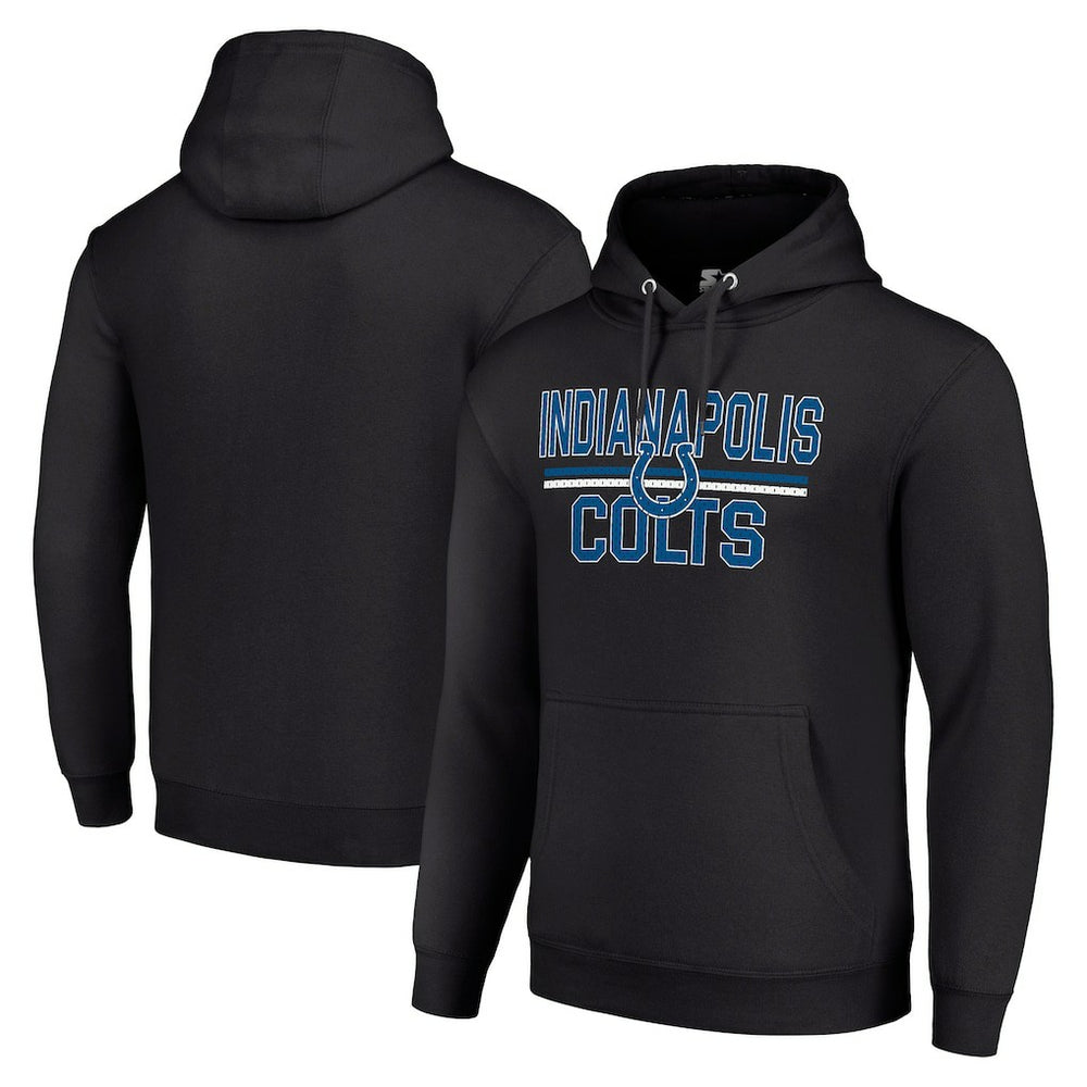 Starter Unisex Team Mesh Print Graphic Tri-Blend Pullover Hoodie - Indianapolis Colts Hoodies
