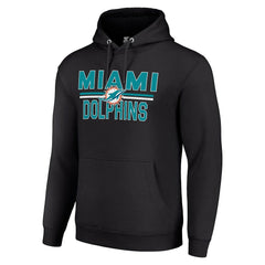 Starter Unisex Team Mesh Print Graphic Tri-Blend Pullover Hoodie - Miami Dolphins Hoodies