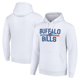 Starter Unisex Team Mesh Print Graphic Tri-Blend Pullover Hoodie - Buffalo Bills Hoodies