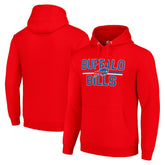 Starter Unisex Team Mesh Print Graphic Tri-Blend Pullover Hoodie - Buffalo Bills Hoodies