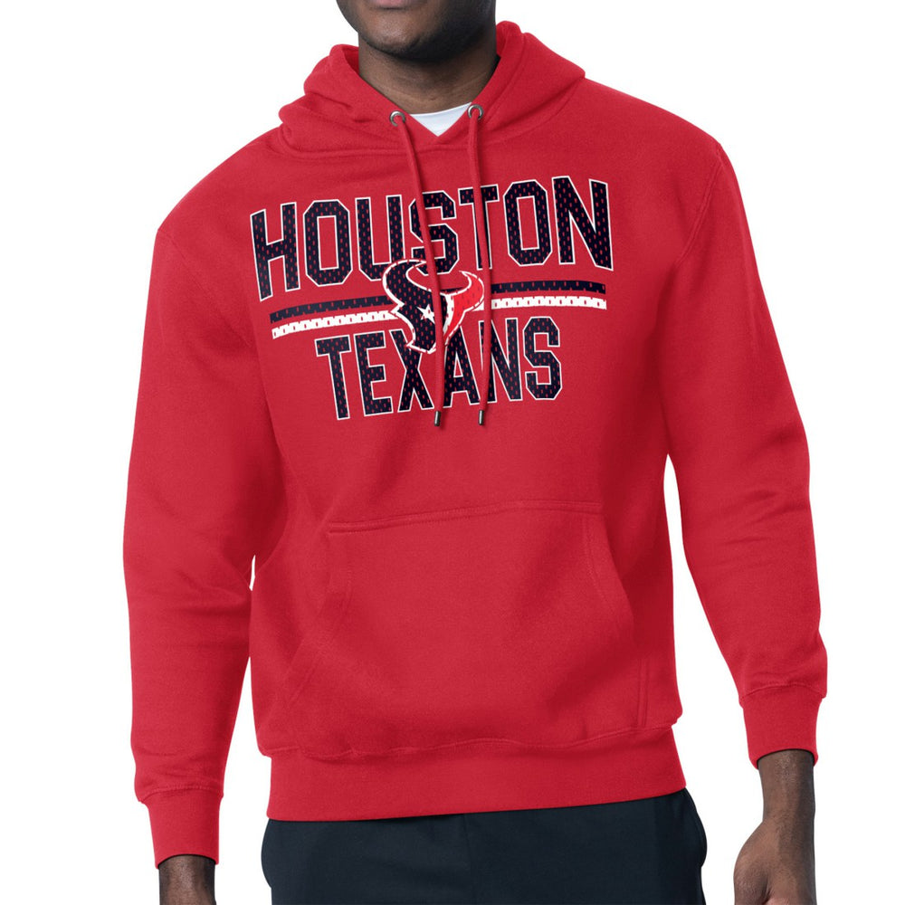 Starter Unisex Team Mesh Print Graphic Tri-Blend Pullover Hoodie - Houston Texans Hoodies