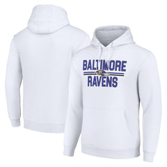 Starter Unisex Team Mesh Print Graphic Tri-Blend Pullover Hoodie - Baltimore Ravens Hoodies