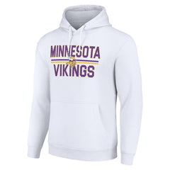 Starter Unisex Team Mesh Print Graphic Tri-Blend Pullover Hoodie - Minnesota Vikings Hoodies
