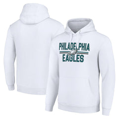 Starter Unisex Team Mesh Print Graphic Tri-Blend Pullover Hoodie - Philadelphia Eagles Hoodies