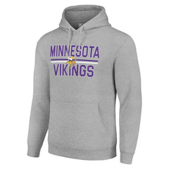 Starter Unisex Team Mesh Print Graphic Tri-Blend Pullover Hoodie - Minnesota Vikings Hoodies