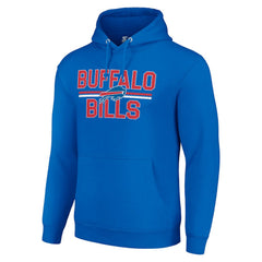 Starter Unisex Team Mesh Print Graphic Tri-Blend Pullover Hoodie - Buffalo Bills Hoodies