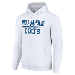 Starter Unisex Team Mesh Print Graphic Tri-Blend Pullover Hoodie - Indianapolis Colts Hoodies