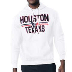 Starter Unisex Team Mesh Print Graphic Tri-Blend Pullover Hoodie - Houston Texans Hoodies