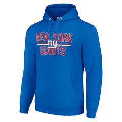 Starter Unisex Team Mesh Print Graphic Tri-Blend Pullover Hoodie - New York Giants Hoodies