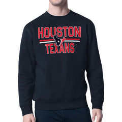 Starter Team Mesh Print Graphic Pullover Sweatshirt - Houston Texans Pullover