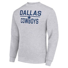 Starter Team Mesh Print Graphic Pullover Sweatshirt - Dallas Cowboys Pullover