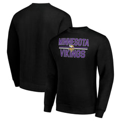 Starter Team Mesh Print Graphic Pullover Sweatshirt - Minnesota Vikings Pullover
