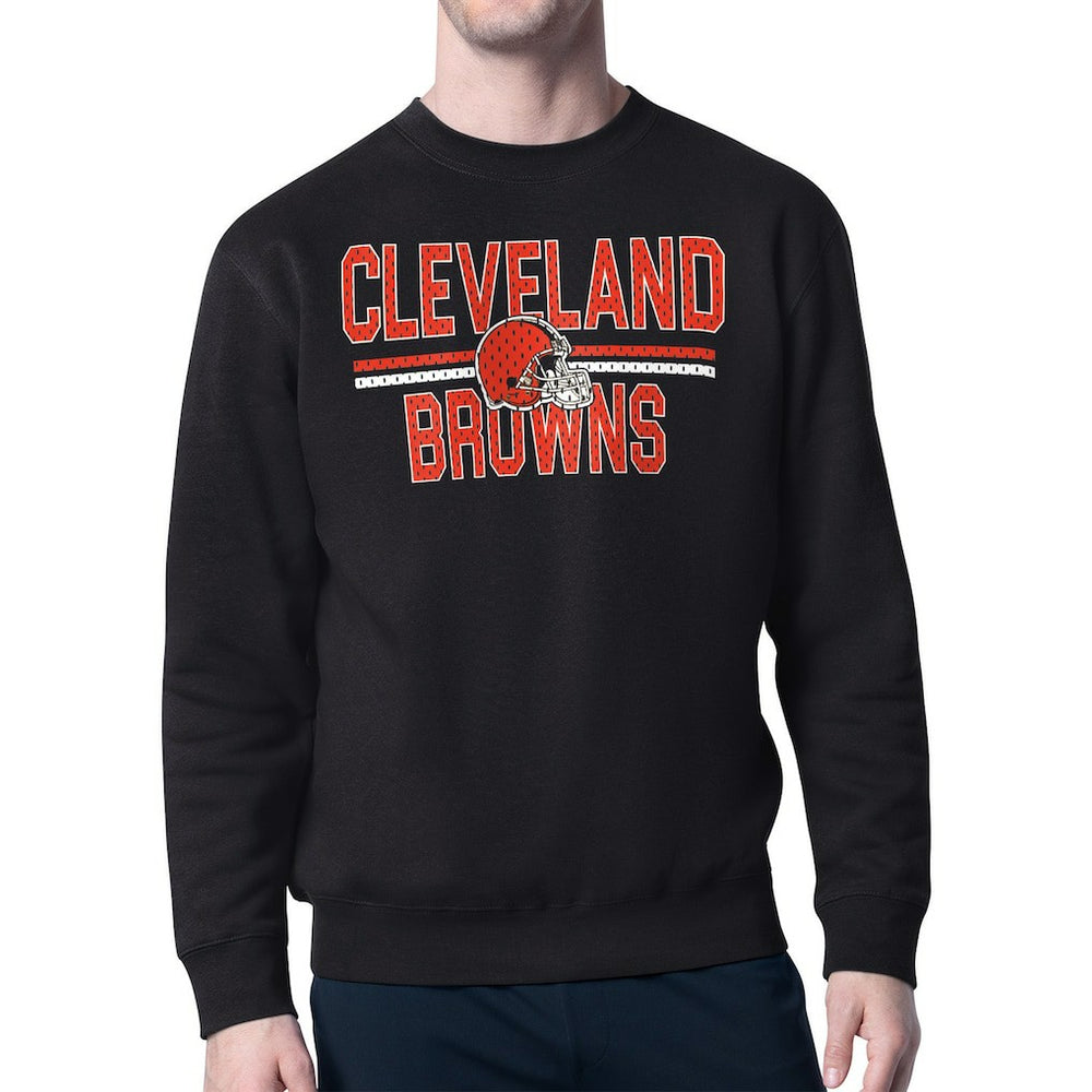 Starter Team Mesh Print Graphic Pullover Sweatshirt - Cleveland Browns Pullover