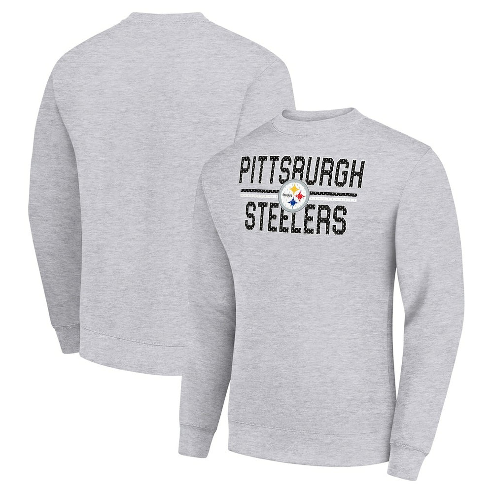 Starter Team Mesh Print Graphic Pullover Sweatshirt - Pittsburgh Steelers Pullover