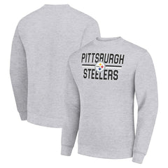 Starter Team Mesh Print Graphic Pullover Sweatshirt - Pittsburgh Steelers Pullover
