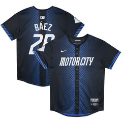 Navy Javier Baez Detroit Tigers Nike Preschool 2024 City Connect Limited Jersey