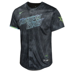 Charcoal Shane McClanahan Tampa Bay Rays Nike Youth 2024 City Connect Limited Player Jersey