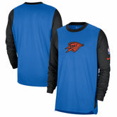 Nike Oklahoma City Thunder 2024/25 City Edition Authentic Pregame Performance Long Sleeve Shooting T-Shirt