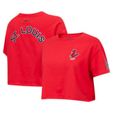 Red Washington Nationals Pro Standard Women's Classic SJ Cropped Boxy T-Shirt