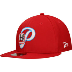 Red Philadelphia Phillies New Era Duo Logo 2.0 59FIFTY Fitted Hat