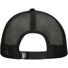 Black San Francisco Giants New Era Retro Bold A-Frame Trucker 9FORTY Adjustable Hat