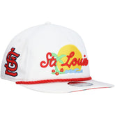 White St. Louis Cardinals New Era Paradise Golfer Adjustable Hat