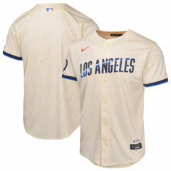 Cream Los Angeles Dodgers Nike Youth 2024 City Connect Limited Jersey