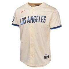 Cream Los Angeles Dodgers Nike Youth 2024 City Connect Limited Jersey