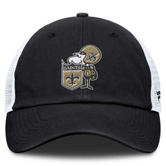 Basic Vintage Trucker Adjustable Hat - New Orleans Saints Hats