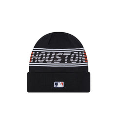 Navy Houston Astros New Era Authentic Collection Cuffed Knit Hat