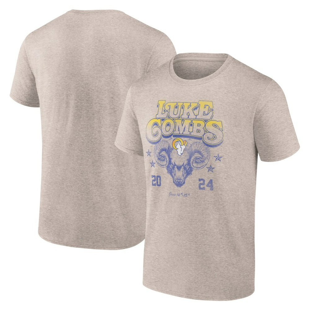 Luke Combs x Growin' Up and Gettin' Old Tour T-Shirt - Los Angeles Rams T-shirts