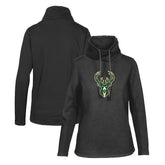 Milwaukee Bucks Levelwear Women's Loop Core Funnel Neck Pullover Sweatshirt