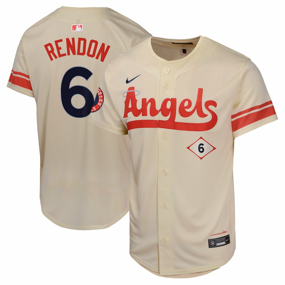 Cream Anthony Rendon Los Angeles Angels Nike Youth City Connect Limited Player Jersey