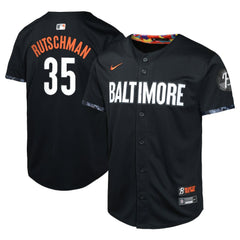 Black Adley Rutschman Baltimore Orioles Nike Youth City Connect Limited Player Jersey
