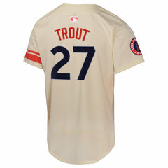 Cream Mike Trout Los Angeles Angels Nike Youth City Connect Limited Player Jersey