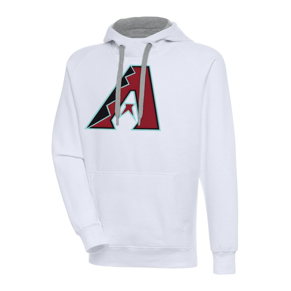 White Arizona Diamondbacks Antigua Victory Pullover Hoodie