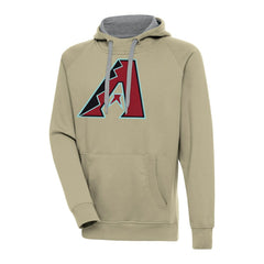 Khaki Arizona Diamondbacks Antigua Victory Pullover Hoodie