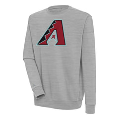Heather Gray Arizona Diamondbacks Antigua Victory Pullover Sweatshirt