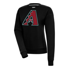 Black Arizona Diamondbacks Antigua Women's Victory Pullover Sweatshirt
