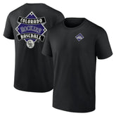 Black Colorado Rockies Cooperstown Collection Field Play T-Shirt