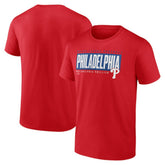 Red Philadelphia Phillies Blocked Out T-Shirt